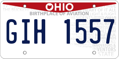 OH license plate GIH1557