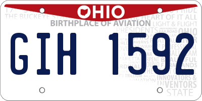 OH license plate GIH1592