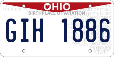OH license plate GIH1886
