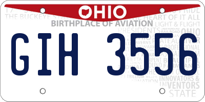 OH license plate GIH3556