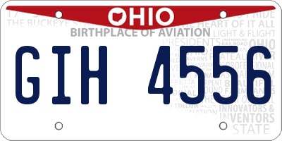 OH license plate GIH4556