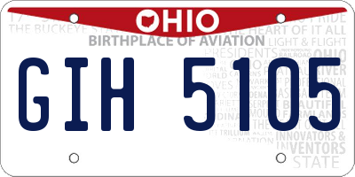 OH license plate GIH5105