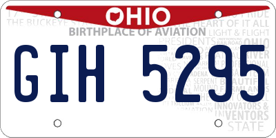 OH license plate GIH5295