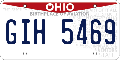 OH license plate GIH5469