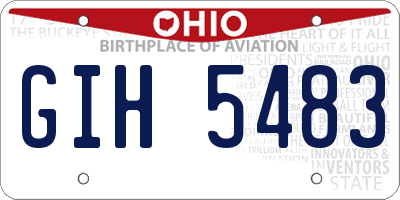 OH license plate GIH5483