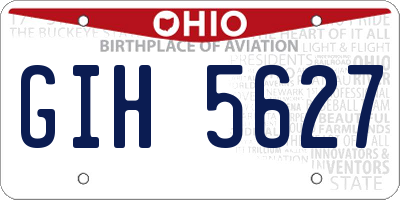 OH license plate GIH5627