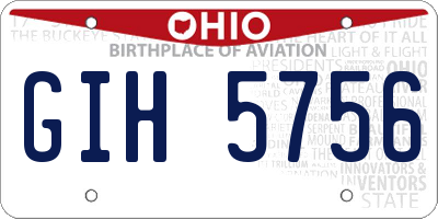 OH license plate GIH5756