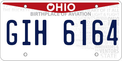 OH license plate GIH6164