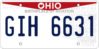 OH license plate GIH6631