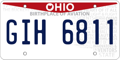 OH license plate GIH6811
