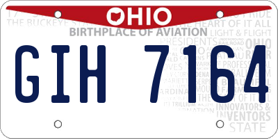 OH license plate GIH7164