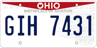 OH license plate GIH7431