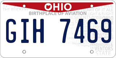 OH license plate GIH7469
