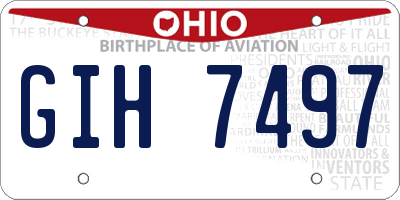 OH license plate GIH7497