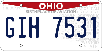 OH license plate GIH7531