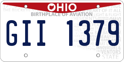 OH license plate GII1379