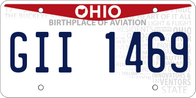 OH license plate GII1469