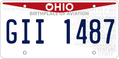 OH license plate GII1487
