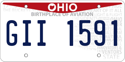 OH license plate GII1591