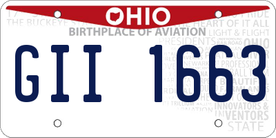 OH license plate GII1663