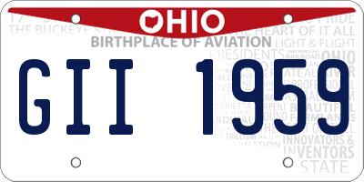 OH license plate GII1959