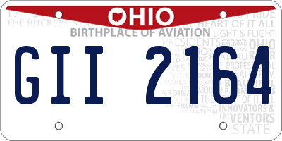 OH license plate GII2164