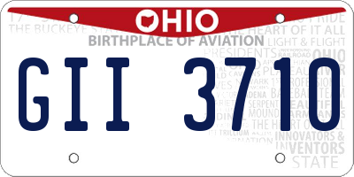 OH license plate GII3710