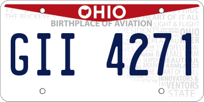 OH license plate GII4271