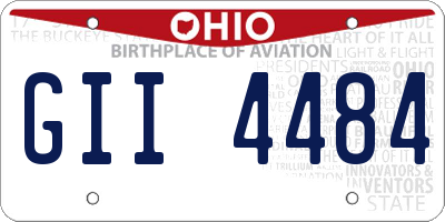 OH license plate GII4484