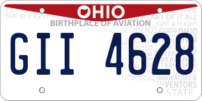 OH license plate GII4628