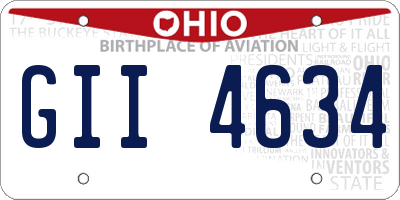 OH license plate GII4634