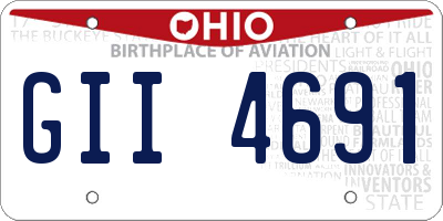 OH license plate GII4691