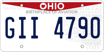OH license plate GII4790