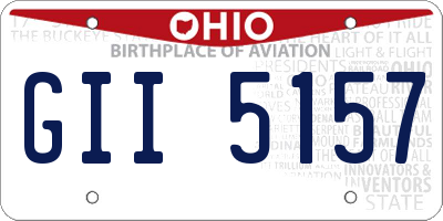 OH license plate GII5157
