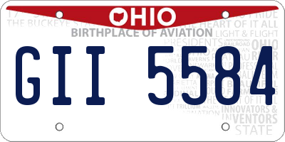 OH license plate GII5584