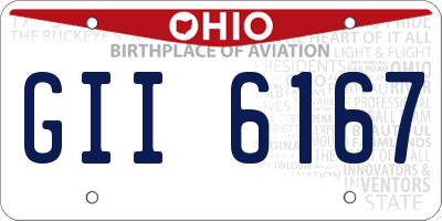 OH license plate GII6167
