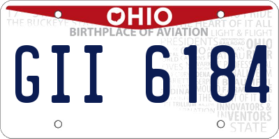 OH license plate GII6184