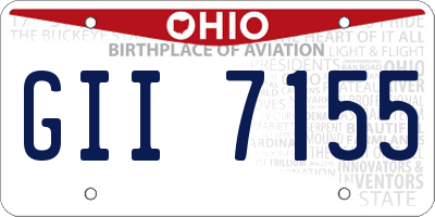 OH license plate GII7155