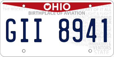 OH license plate GII8941