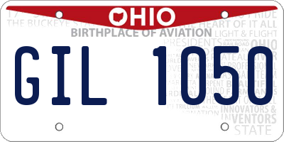 OH license plate GIL1050