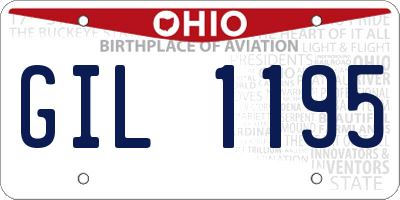 OH license plate GIL1195