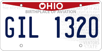 OH license plate GIL1320