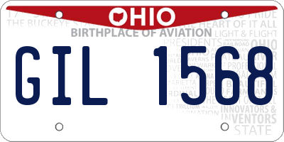 OH license plate GIL1568