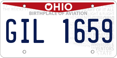 OH license plate GIL1659