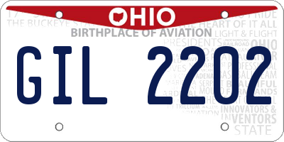 OH license plate GIL2202
