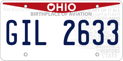 OH license plate GIL2633