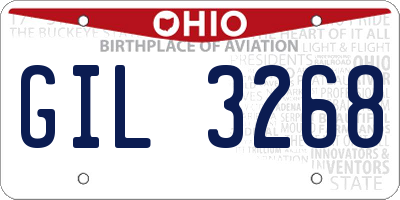 OH license plate GIL3268