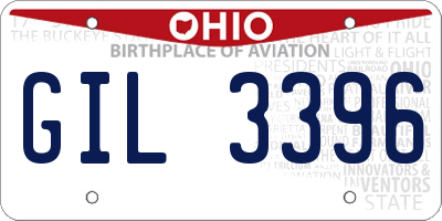 OH license plate GIL3396