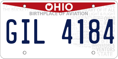 OH license plate GIL4184