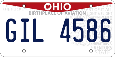 OH license plate GIL4586